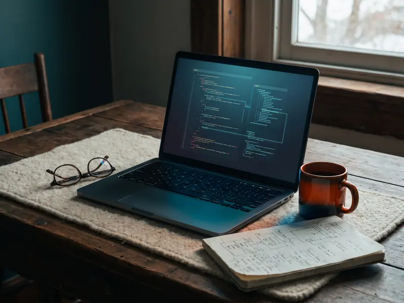 Terminal window showing an AI coding agent operating across a full codebase — representing CLI tools like Claude Code and Aider